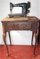 Vintage Singer Sewing Machine and Storage