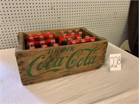 CocaCola wooden crate + contents