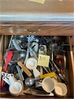 Miscellaneous kitchen ware drawer