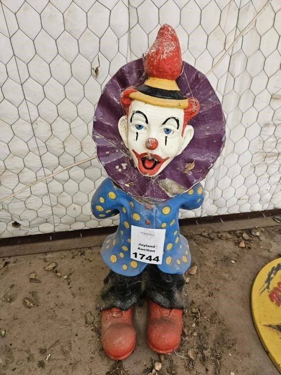 Cement Clown Statue