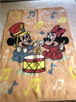 Mickey and Minnie Mouse Band Blanket