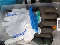 Variety of Work Gloves & Rope