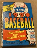 Unopened 1990 Fleer Baseball Cards Pack