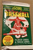 Unopened 1991 Score Series 1 Baseball Card Pack
