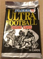 Unopened 1991 Fleer Ultra Football Card Pack