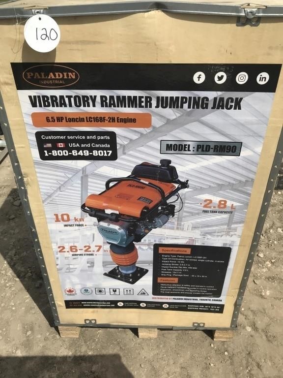 2024 PALADIN Vibratory Rammer Jumping Jack