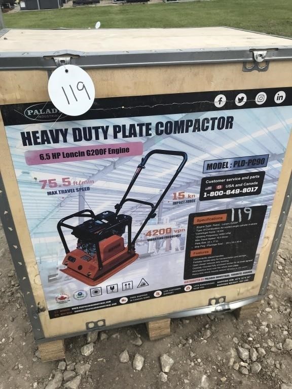 2024 PALADIN Heavy Duty Plate Compactor