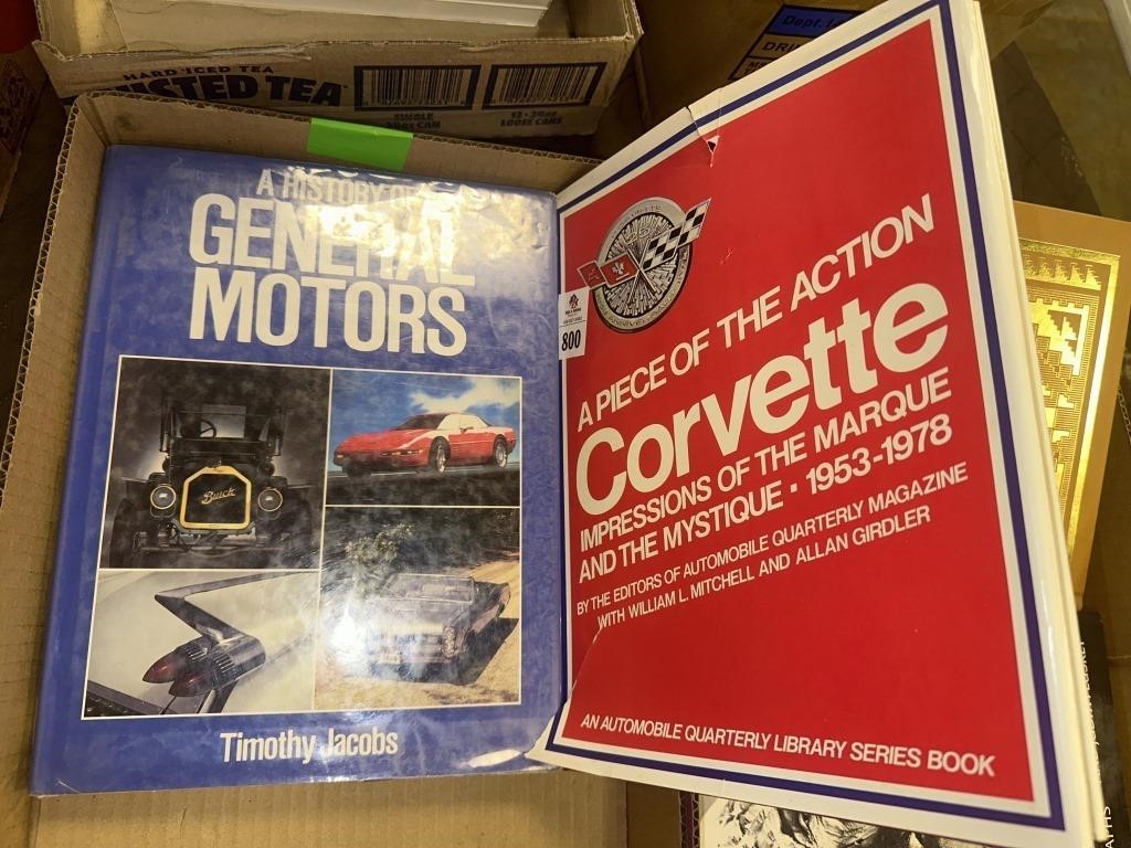 General Motors book and Chevy Corvette book