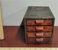 4 Drawer Metal Box Organizitional Storage Full