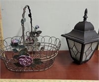 Outdoor Metal Garden Basket and Lamp Cover