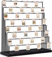 Black Earring Stand 39x23x19 with 64 Hooks