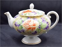 (S2) Hand Painted China Tea Pot - 5.5" tall