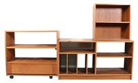 3 PCS DANISH TEAK STORAGE