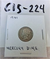 C15-224  1941 Mercury dime
