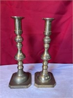 Large Vintage Brass Candle Sticks