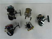 Five vintage Fishing Reels