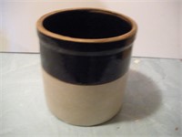 1 Gallon tan & Brtown Crock  8x8 inches