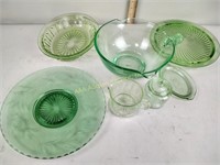 Uranium green depression glass