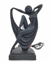 Art Deco Style Resin Nude Table Lamp