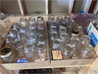 2 box lot of jars