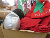 Large Christmas Box Elf Costumes, Aprons