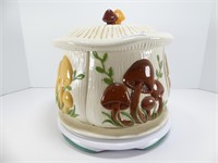 RETRO MUSHROOM CERAMIC DIVIDED CANISTER SET