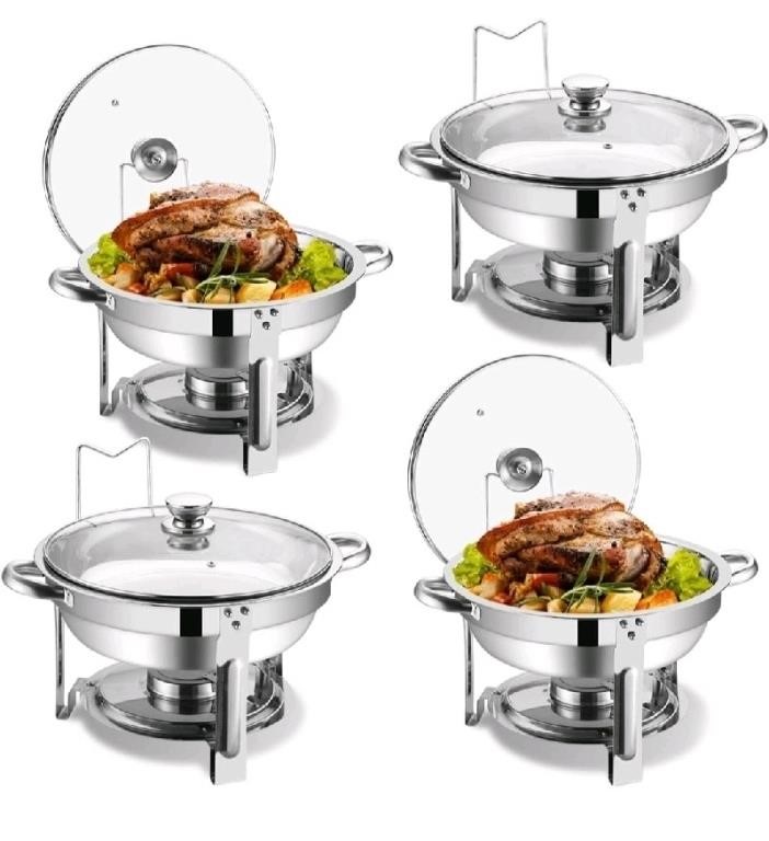 Chafing Dish Buffet Set 4 Piece Stainless Steel Ro