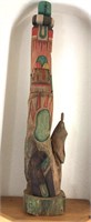 Ted Francis Carved Hopi "Rattlehead" Kachina 25"