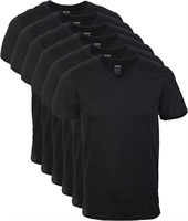 Gildan mens V-neck T-Shirts - 6 Pack Medium