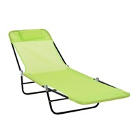 Outdoor Folding Reclining Beach Sun Patio Chaise