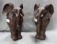 2 pcs Ceramic Elephant Planters - 14"