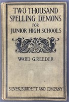 Two Thousand Spelling Demons Antique Book