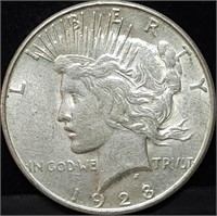 1928-S Peace Silver Dollar BU Better Date