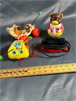 Fisher-Price pull toys, small iron miscellaneous