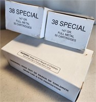 W - 3 BOXES 38 SPECIAL AMMUNITION (F47)