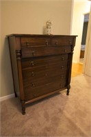 "Horn" Mahogany Chest of Drawers matches #45 & 48