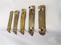 5 Vintage metal can bottle openers Coors Jaxs
