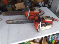 Vintage sears chainsaws - both have compression