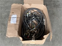 Lot of SAE hydraulic hoses w/ misc fittings