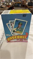1989 Topps baseball the real one bubble gum cards