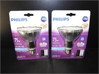 2 Philips 10W LED Flood Lights