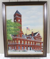 Keokuk, IA Post Office Oil Painting