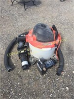 RIGID SHOP VAC &  (3) CAST IRON TRANSFER UTILITY