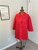 Vtg 1960's Sears quilted house coat