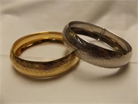 Sterling /Goldwash bracelets marked LIRM  Italy