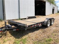 2012 H & H tilt bed tandem axle pull type trailer