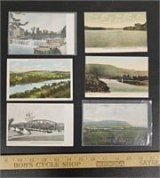 (6) Antique Local Postcards- Sayre, PA: The Old