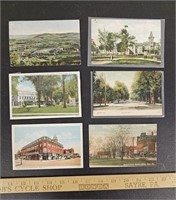 (6) Antique Local Postcards- Sayre, PA- Keystone
