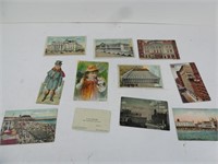 Lot of Vintage Postcards and Other Items