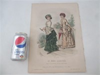 Revue de mode, planche en couleur de 1882